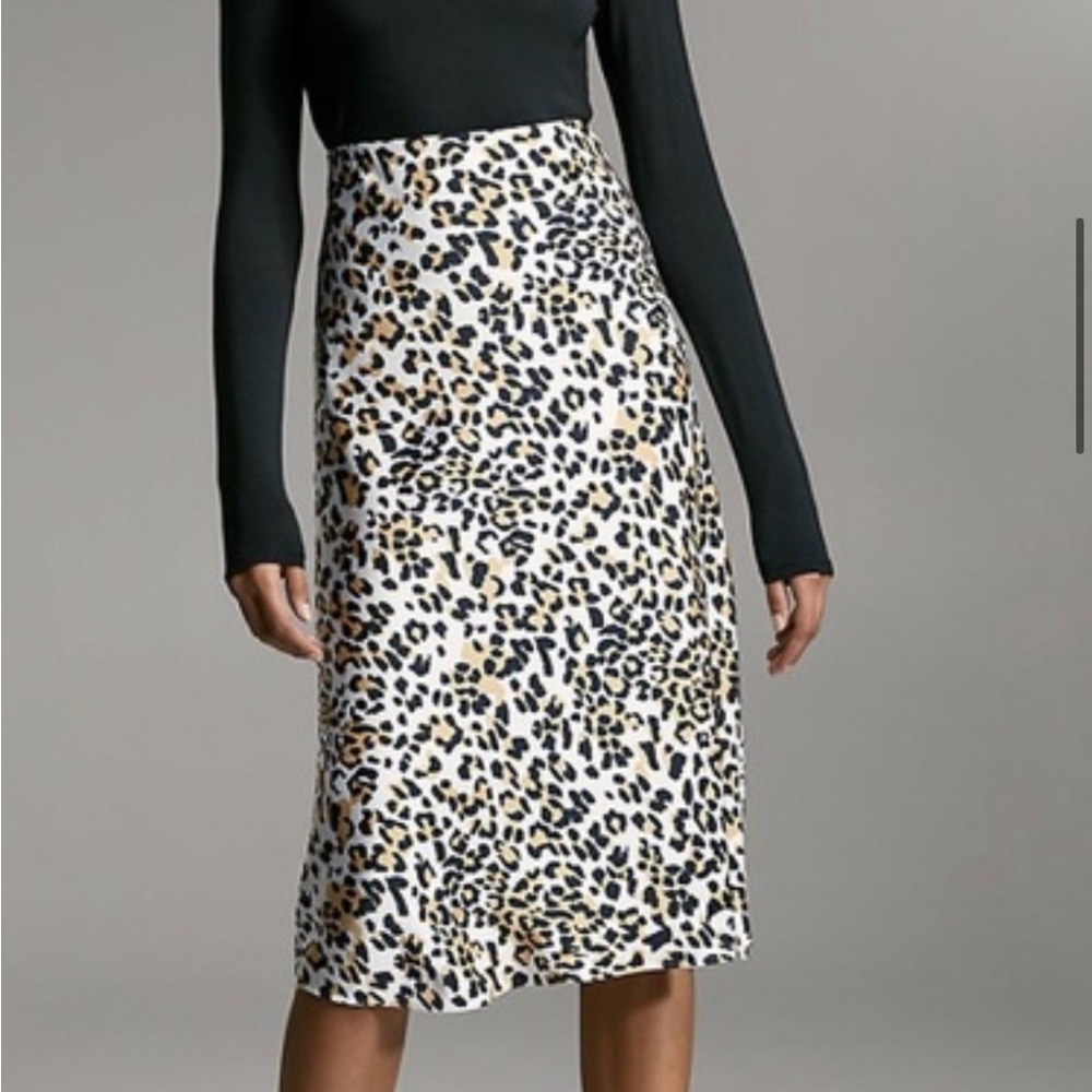 [Babaton] Aritzia Leopard Print Slip Skirt